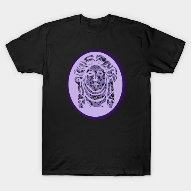 Madame Leota Wallpaper Gravestone T-Shirt by magicmirror